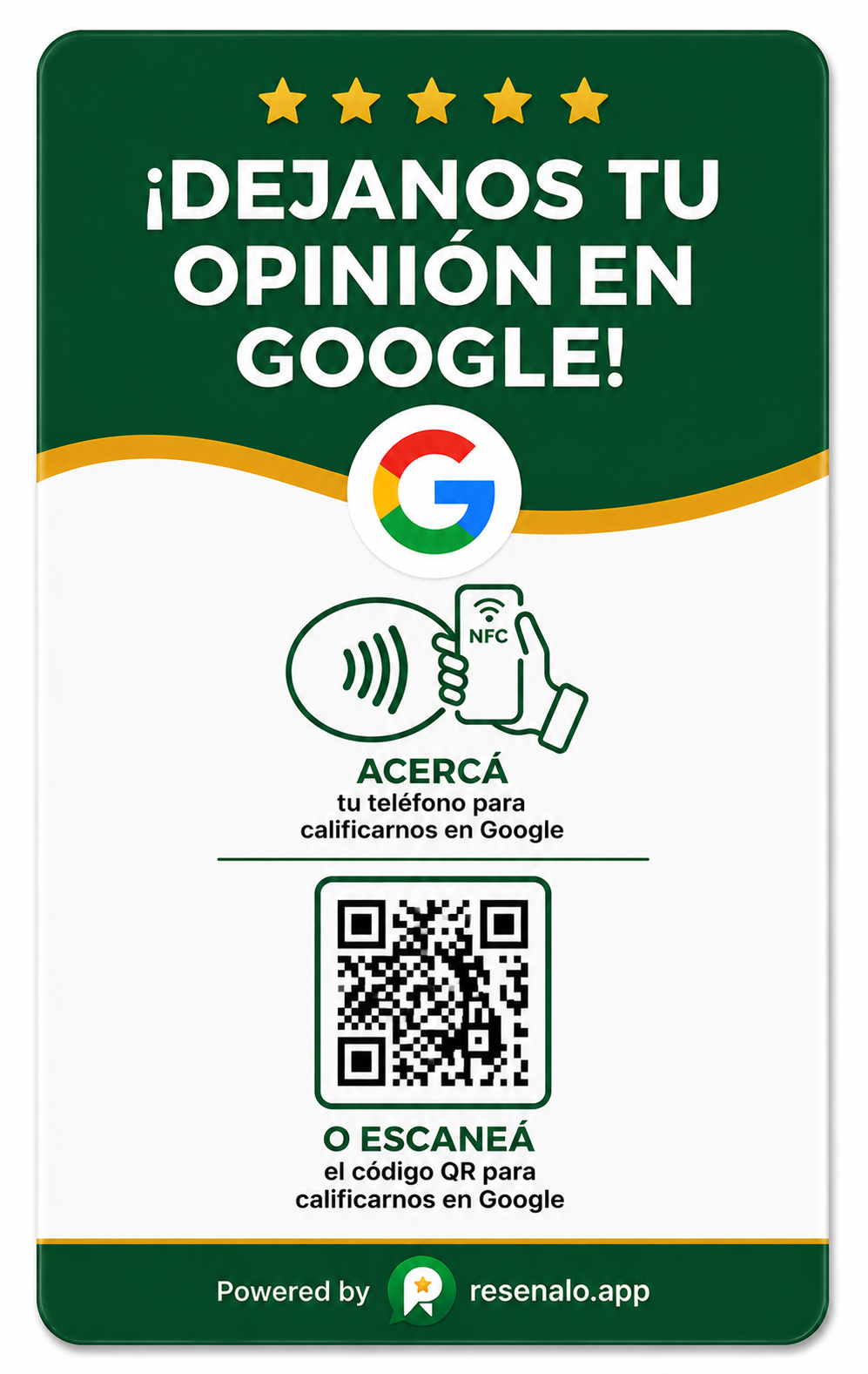 Tarjeta NFC